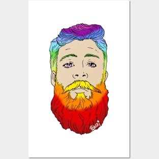 Rainbow beard Posters and Art